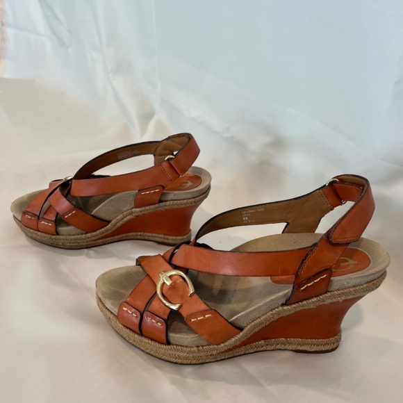 Earthies Wedge Sandals Salerno Too Spice Size 8B - Picture 2 of 7